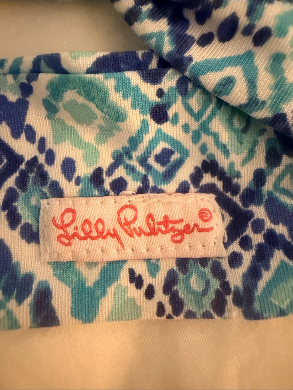 Lilly Pulitzer Blue & Teal Geometric Headband - Picture 3 of 4